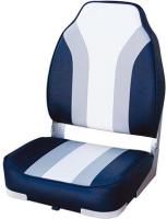 Кресло Highback Rainbow Boat Seat (75107CBW) - угольный/синий/светло-серый