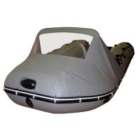 Носовой тент со стеклом на НЛ ПВХ 450-550см.