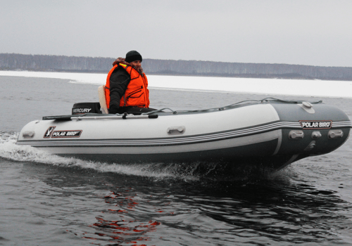 Лодка ПВХ Polar Bird 450E Eagle «Орлан» Пайолы и ТРАНЕЦ из стеклокомпозита