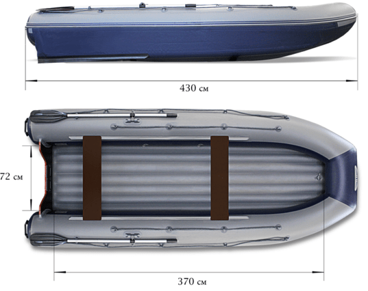 Лодка ПВХ Флагман DK 430 Igla Jet