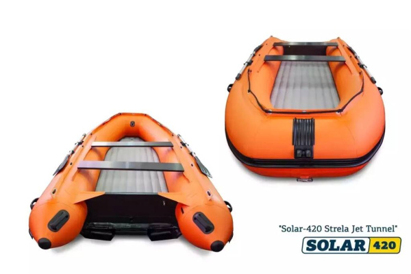Лодка ПВХ solar-420 strela jet tunnel