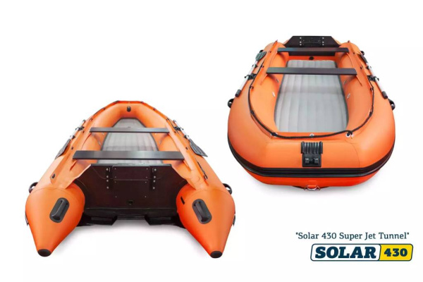 Лодка ПВХ solar-430 super jet tunnel
