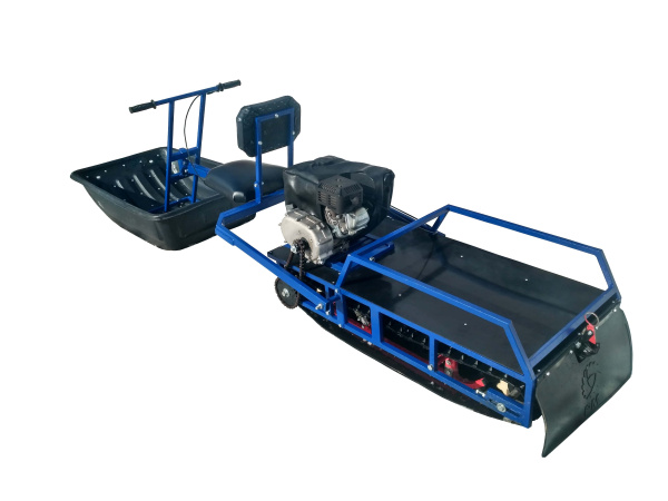 Мотобуксировщик Альбатрос XL8 толкач (с фарой),склизы