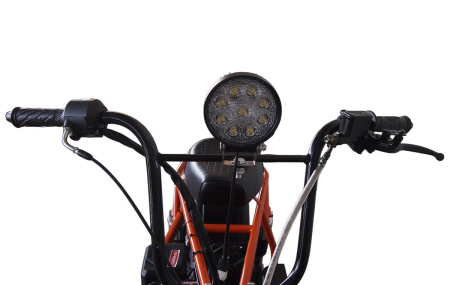 Мотоцикл СКАУТ САФАРИ 3L-8+ BIGFOOT (ФАРА, ПЕРЕД И ЗАД ПОДВЕС., KP230 -8 Л.С.,РУЧ.СТАРТ, ДИСК ТОРМ)