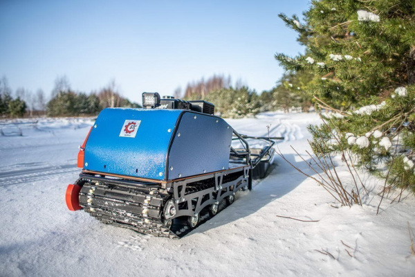 Мотобуксировщик БТС Стандарт, катки 500/15 15л.с. БЕЗ Э/ЗАП.  Loncin ( 60 Ватт)