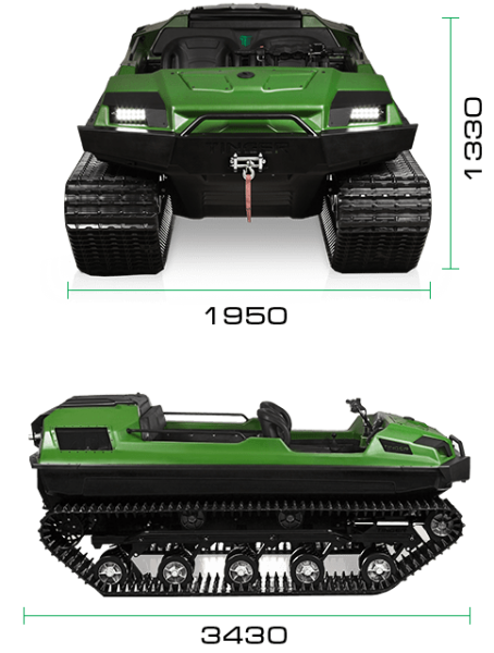 Мотовездеход TINGER Track 2