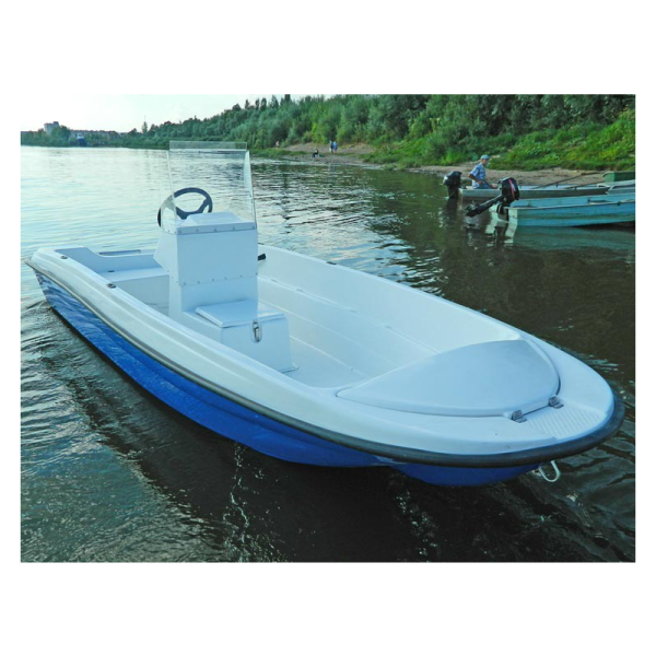 Лодка пластиковая Wyatboat Пингвин с консолью (тримаран)