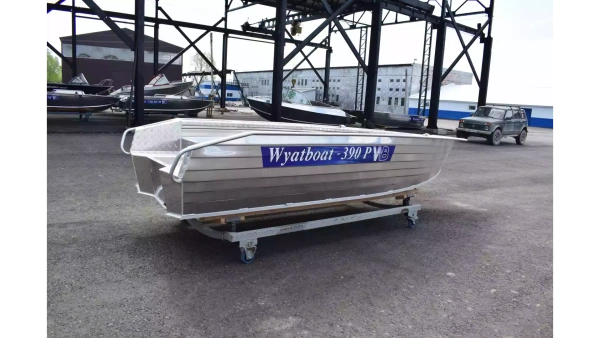 Алюминиевая лодка Wyatboat-390P Увеличенный борт
